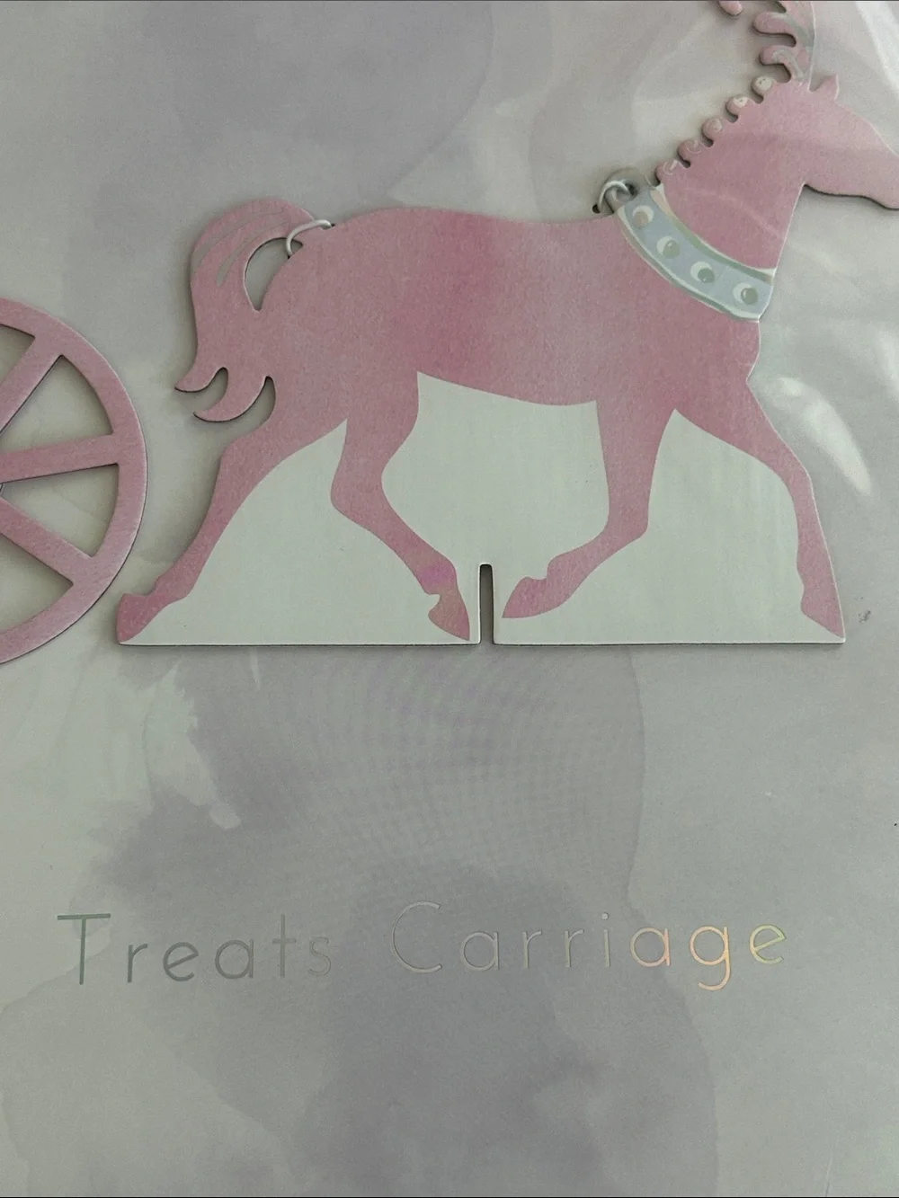 Disney Pink and White Princess Carriage Treats Holder